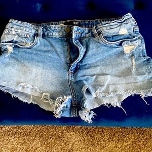 Kit from the Kloth denim shorts
